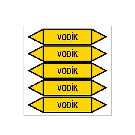 Značení potrubí, vodík